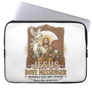 Jesus Dove Messenger Jesus Dove Messenger Kristna Laptop Fodral