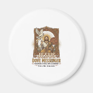 Jesus Dove Messenger Jesus Dove Messenger Kristna Magnet