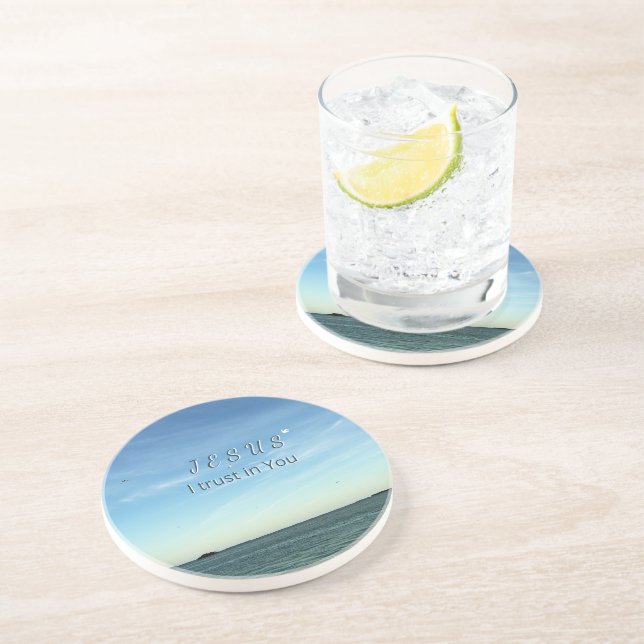 Jesus & Dove Peaceful Christian Sky Art Underlägg (Sidan)