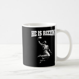 Jesus Dunking Meme Heaven Basketball Dunk Han är R Kaffemugg