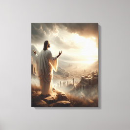 Jesus Einternal Light Shines Heaven's Grind Canvastryck