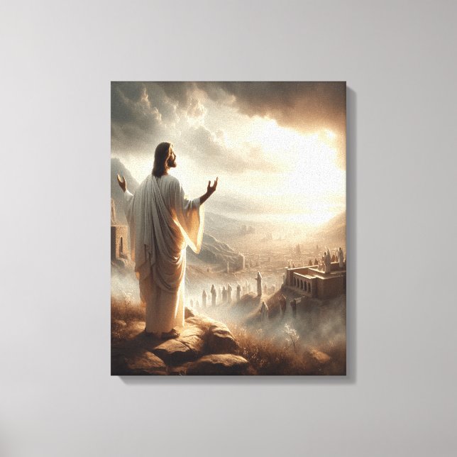Jesus Einternal Light Shines Heaven's Grind Canvastryck (Framsida)