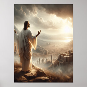 Jesus Einternal Light Shines Heaven's Grind Poster