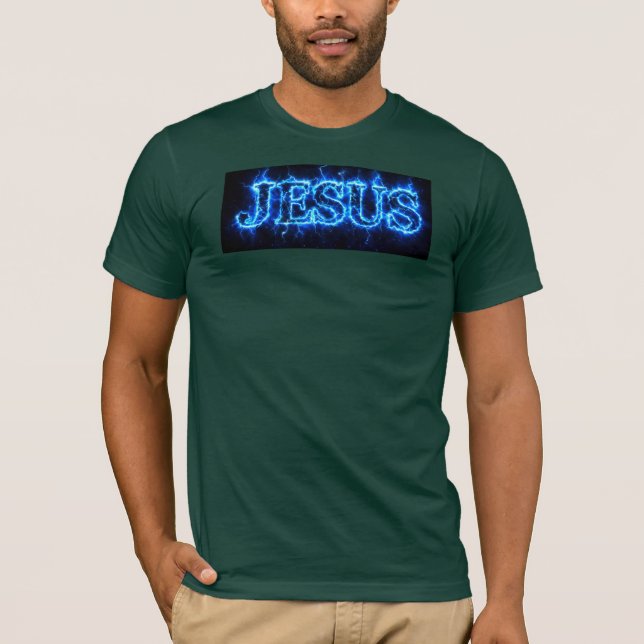 JESUS – Electric Glow T-Shirt (Framsida)