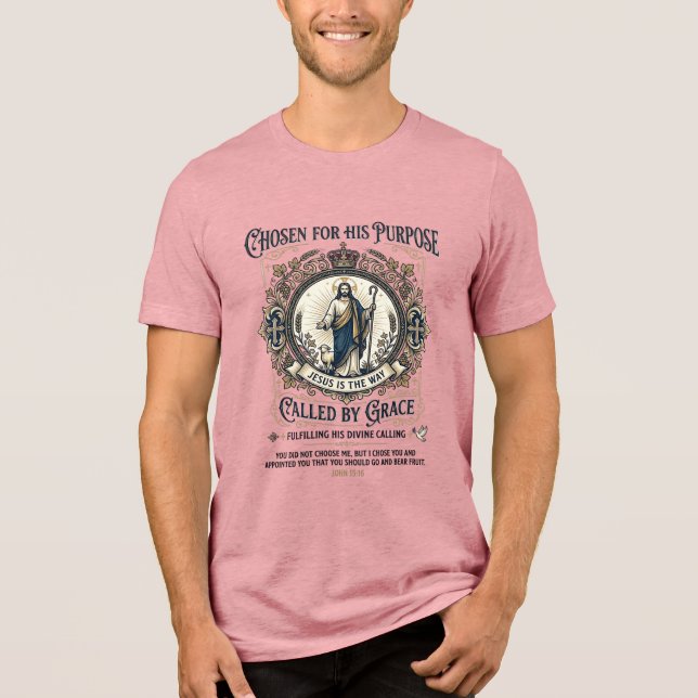 Jesus elektriker skjorta tro baserad design_1 t shirt (Framsida)