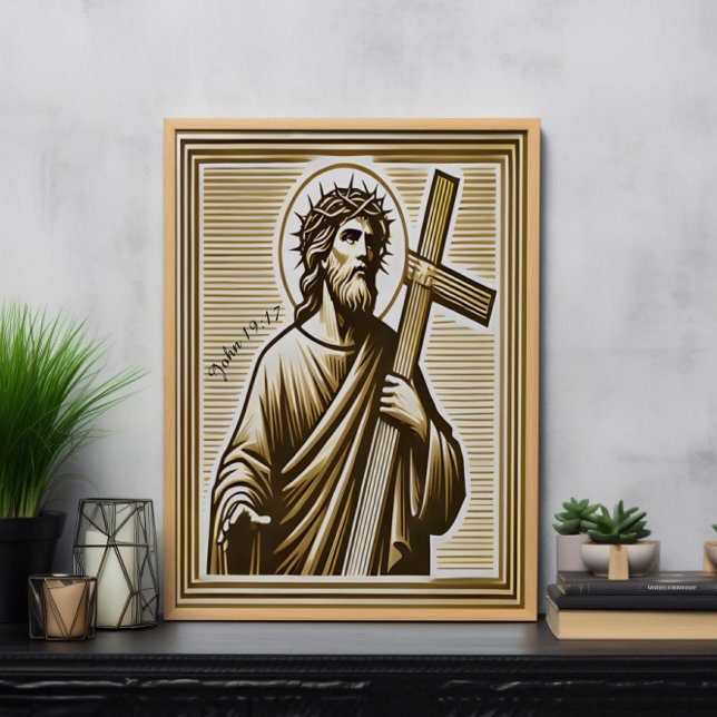 Jesus Embracing Golden Kor med Compassion Poster (Skapare uppladdad)