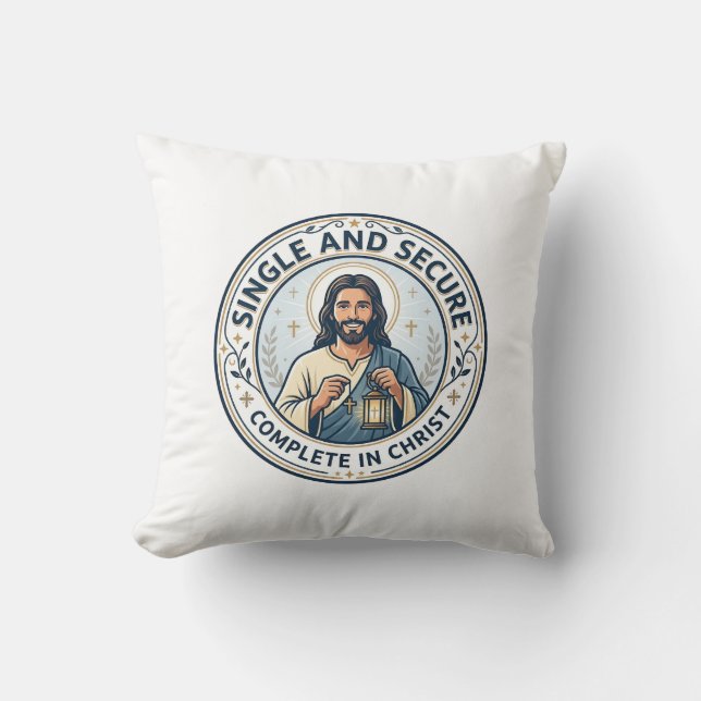 Jesus Enkelhet Väntar Säsong T-Shirt Tro Baserad  Kudde (Framsida)