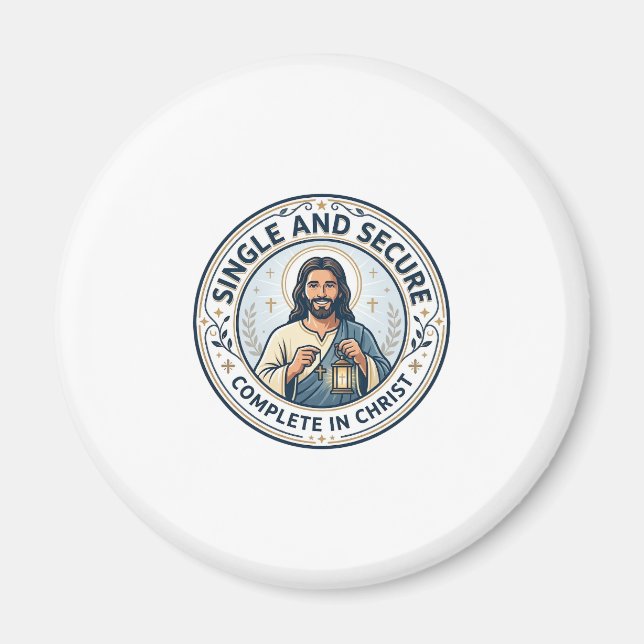 Jesus Enkelhet Väntar Säsong T-Shirt Tro Baserad  Magnet (Framsidan)