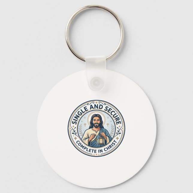Jesus Enkelhet Väntar Säsong T-Shirt Tro Baserad  Nyckelring (Framsida)
