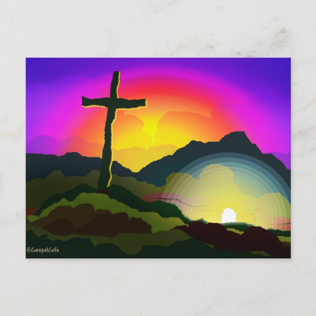 Jesus erövrar Grave Vykort (Framsida)