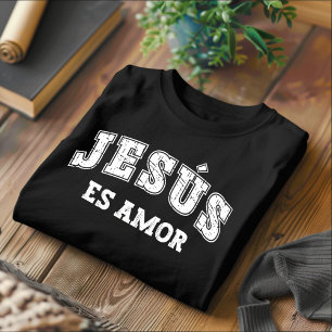 Jesús Es Kärlek Distress Christian Spain T-Shirt