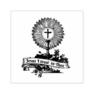 Jesus Eucharist Monstrance Religiösa Divine Mervi Stämpel