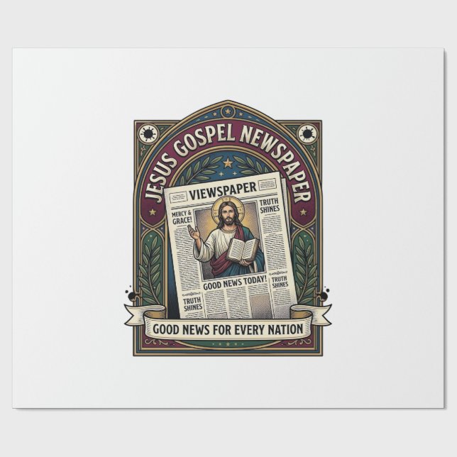 Jesus Evangelium Tidning Jesus Tidning Kristna F Presentpapper (Platt)