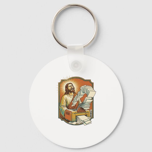 Jesus Excel-ark utskrift 50 tomma sidor Kontor H Nyckelring (Framsida)