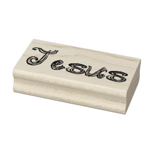 Jesus Fabric Font Brev Stämpel