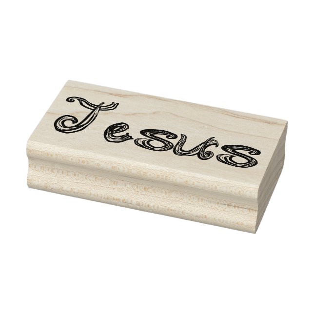 Jesus Fabric Font Brev Stämpel (Stämpel)