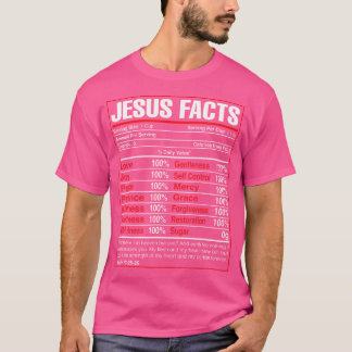 Jesus Facts Bible Christian Religion Faith Religio T Shirt