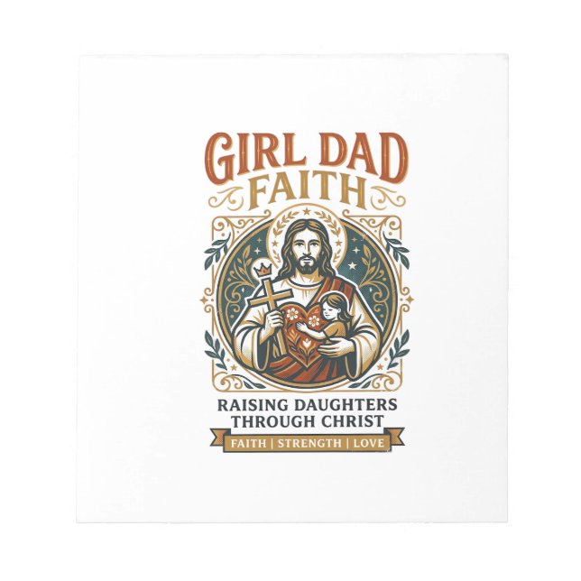 Jesus Faderskap Mikro Identiteter Grafisk T-shirt  Anteckningsblock (Framsida)