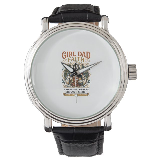 Jesus Faderskap Mikro Identiteter Grafisk T-shirt  Armbandsur (Framsida)