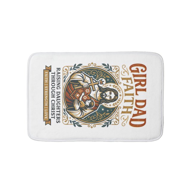 Jesus Faderskap Mikro Identiteter Grafisk T-shirt  Badrumsmatta (Framsidan)
