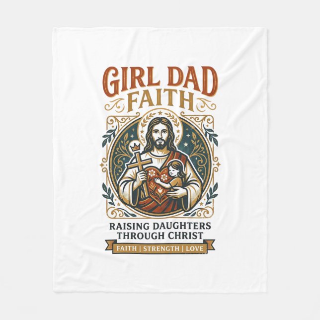 Jesus Faderskap Mikro Identiteter Grafisk T-shirt  Fleecefilt (Framsidan)