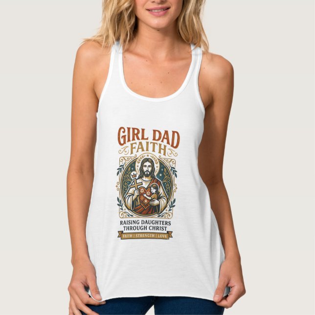 Jesus Faderskap Mikro Identiteter Grafisk T-shirt  Linne Med Racerback (Framsida)
