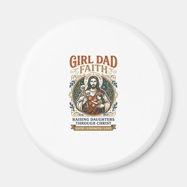 Jesus Faderskap Mikro Identiteter Grafisk T-Shirt  Magnet (Framsidan)