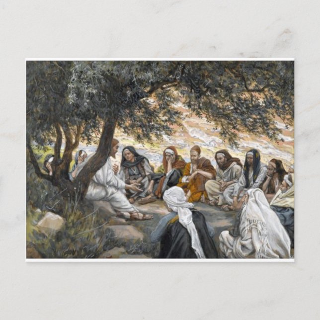 Jesus Faith Blating Inspirational Kristus Vykort (Framsida)