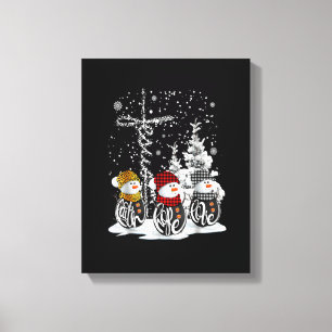 Jesus Faith Hope Kärlek Snögubbe Red Play Julafton Canvastryck