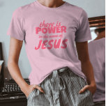 Jesus Faith med Modern Cute Script T Shirt<br><div class="desc">Det finns makt i namn i Jesus T-Shirt</div>