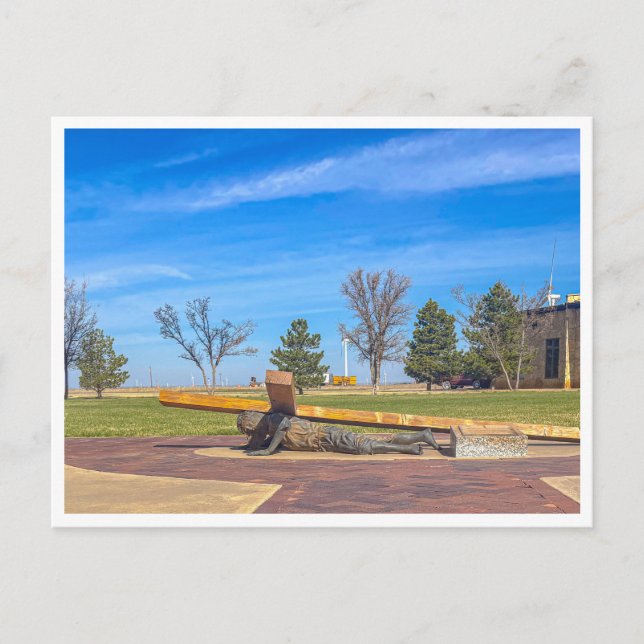 Jesus faller tredje gången vykort (Framsida)