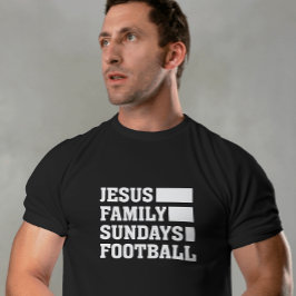 Jesus, familjen, Söndag, fotbollen Unisex T Shirt