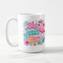Jesus-fan med flamingo-kaffekopp kaffemugg