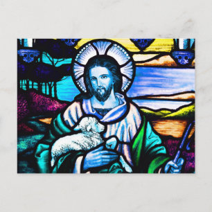 Jesus fastnat glas vykort
