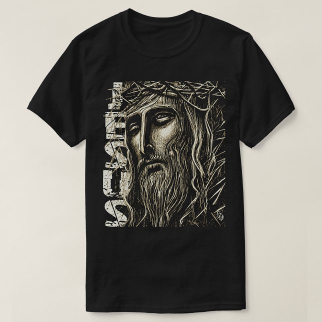 Jesus fet grafik T-Shirt (Design framsida)