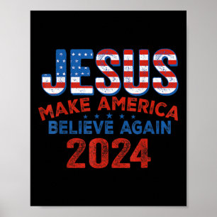Jesus fick Amerika att tro igen 4 juli Chris Poster