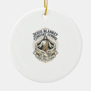 Jesus filt komfort symbol Jesus filt komfort Julgransprydnad Keramik