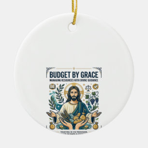 Jesus finansiell fred skuldfri resa skjorta Chri Julgransprydnad Keramik