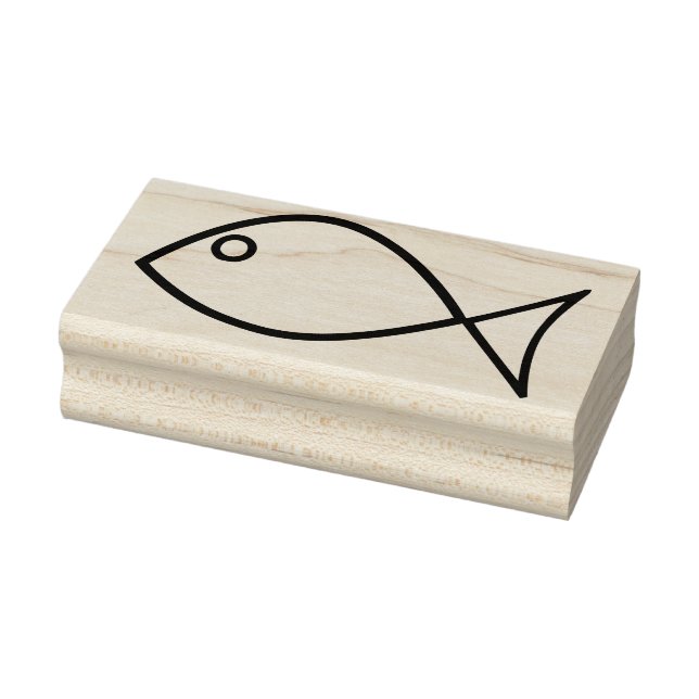 jesus fish art frimärke stämpel (Stämpel)