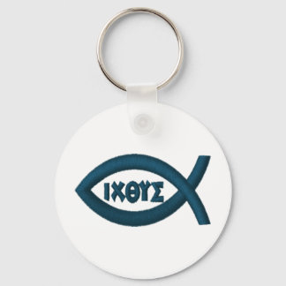 Jesus Fish Christian Symbol Nyckelring