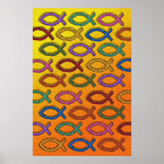 JESUS FISH DESIGN POSTER (Framsidan)