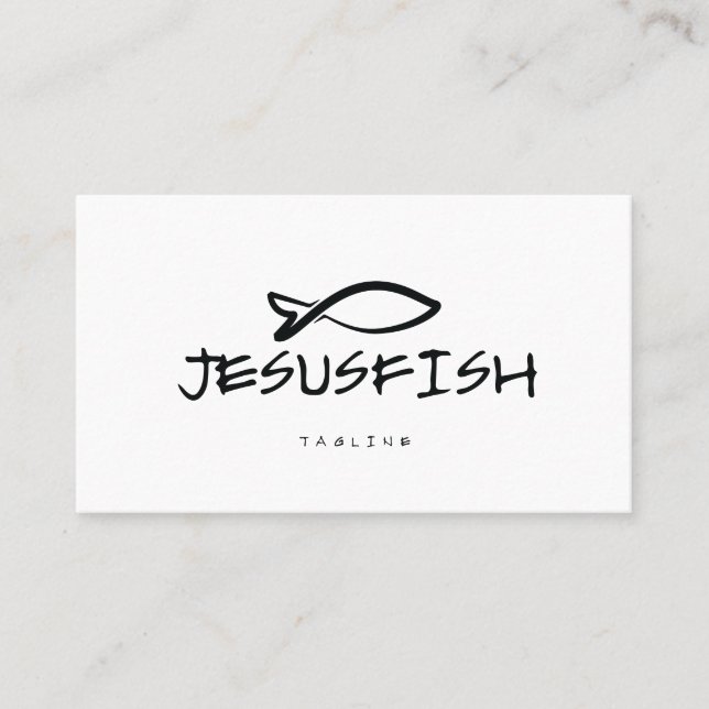 Jesus FISH-kontokortsmall Visitkort (Framsida)
