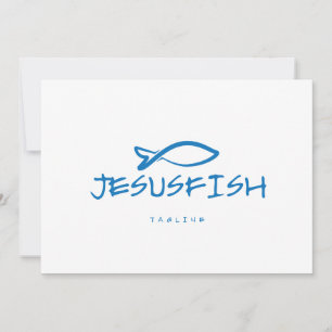 Jesus FISH logotyp-mall Inbjudningar