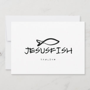 Jesus FISH logotyp-mall Inbjudningar