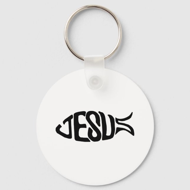 Jesus Fish Nyckelring (Framsida)