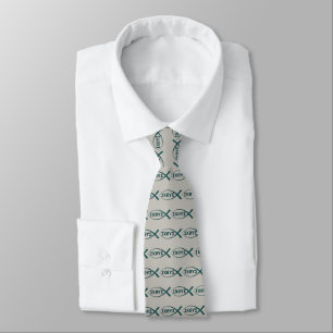 Jesus Fish Symbol Neck Tie Slips