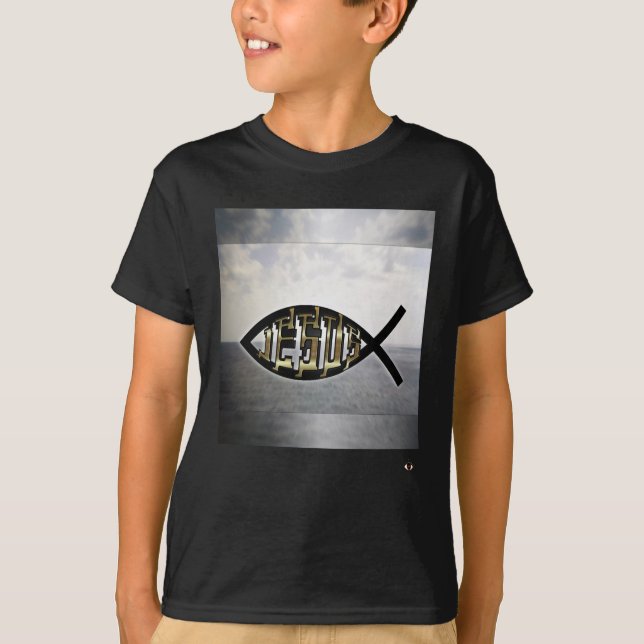 Jesus fisk 2 tee (Framsida)