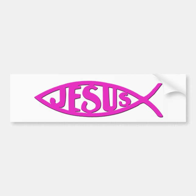 Jesus fisk (bildekalrosor) bildekal (Framsidan)