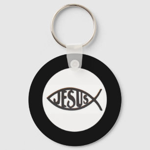 Jesus fisk nyckelring