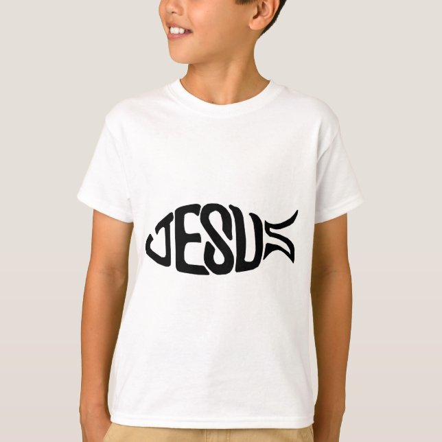 Jesus fisk tee (Framsida)